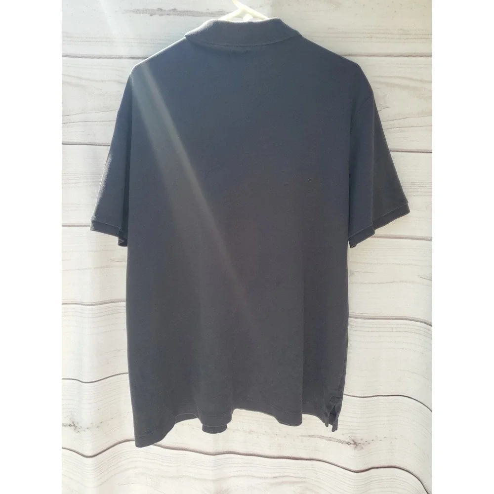 Polo Ralph Lauren Black Polo White Pony Logo Classic Fit Size Large